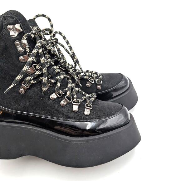 Circus NY by Sam Edelman Gail Lace-Up Platform Boot Women's Black Sz US8.5M EU39 - Picture 12 of 15
